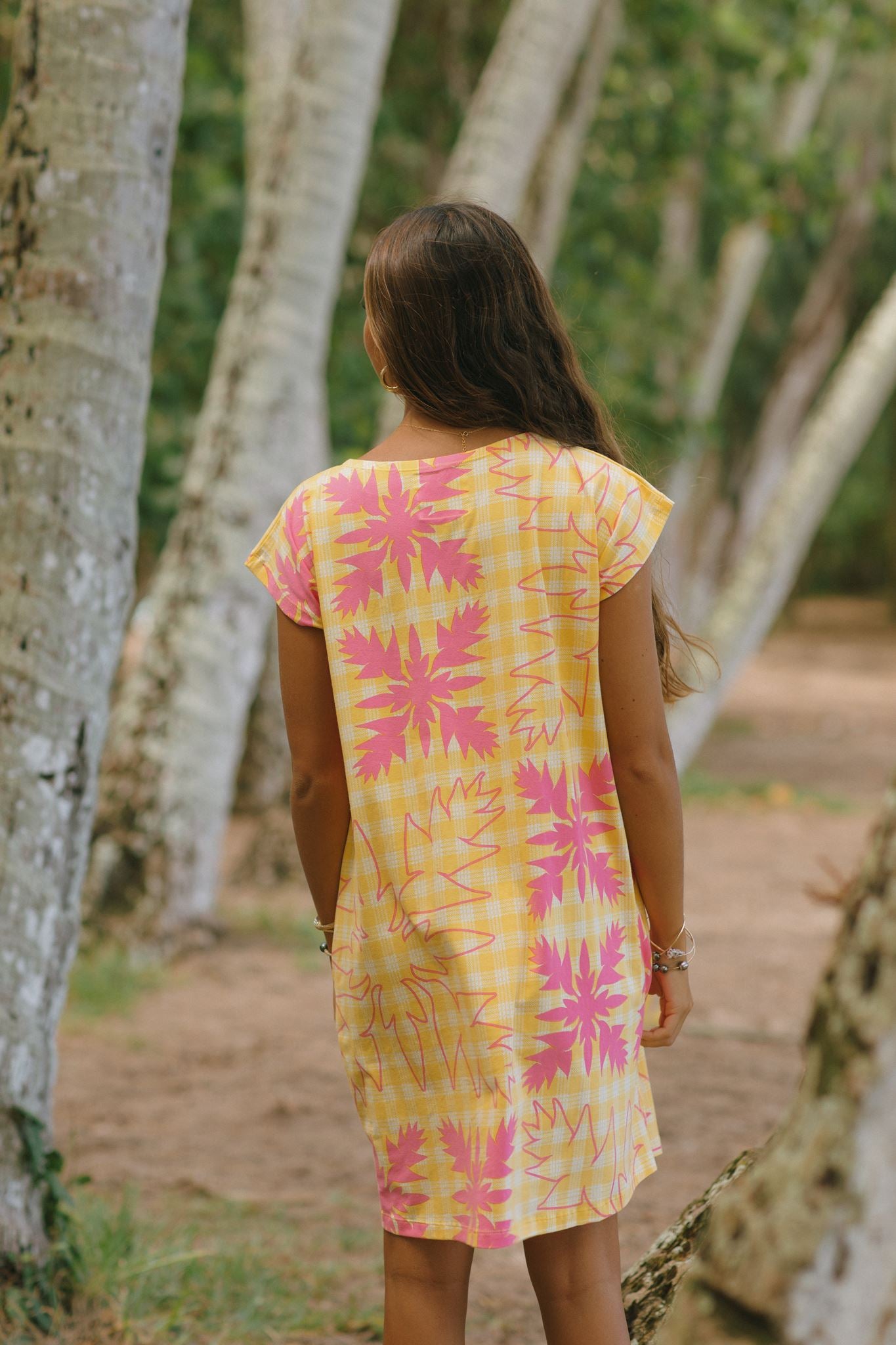 Hannah Dress Heliconia Quilt