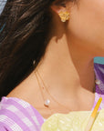 Small Lani Orchid studs