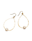 White Pearl Harbor Teardrop earrings