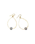 Silver Pearl Harbor Teardrop earrings