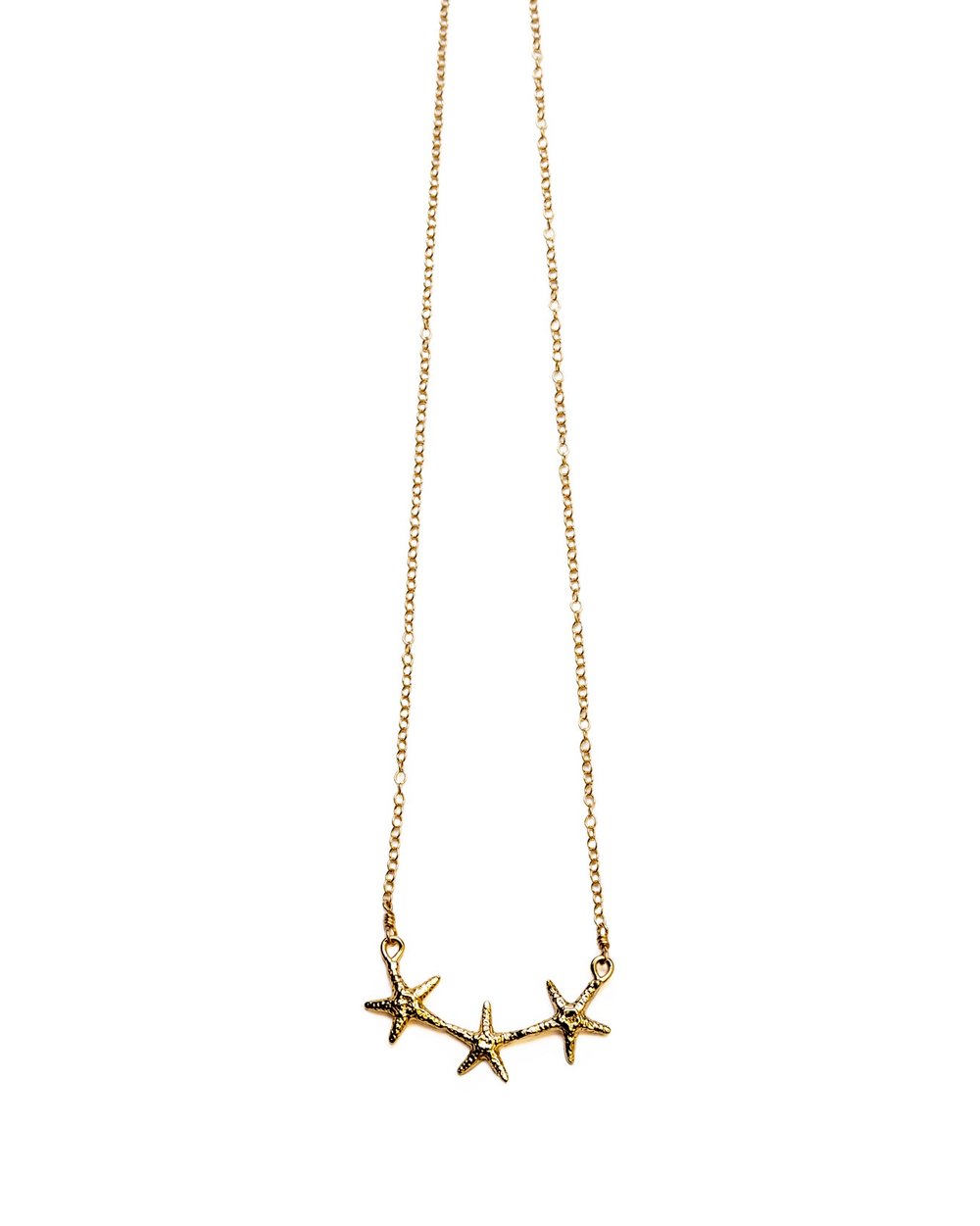 Starfish Trio Connector necklace