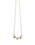 Starfish Trio Connector necklace