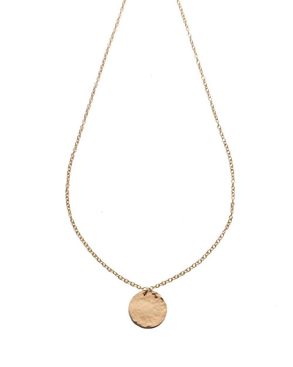 Ayla Organic Medium Disc Necklace