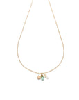 Triple Charm Seafoam necklace