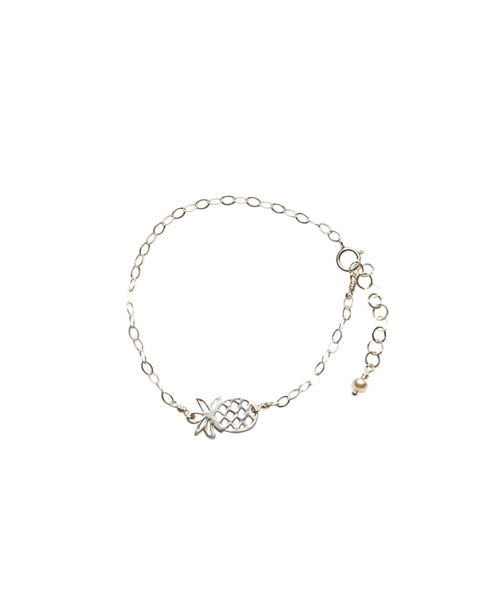 Pineapple Silhouette Chain bracelet