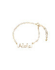 Aloha Wailea Wire Script Chain bracelet