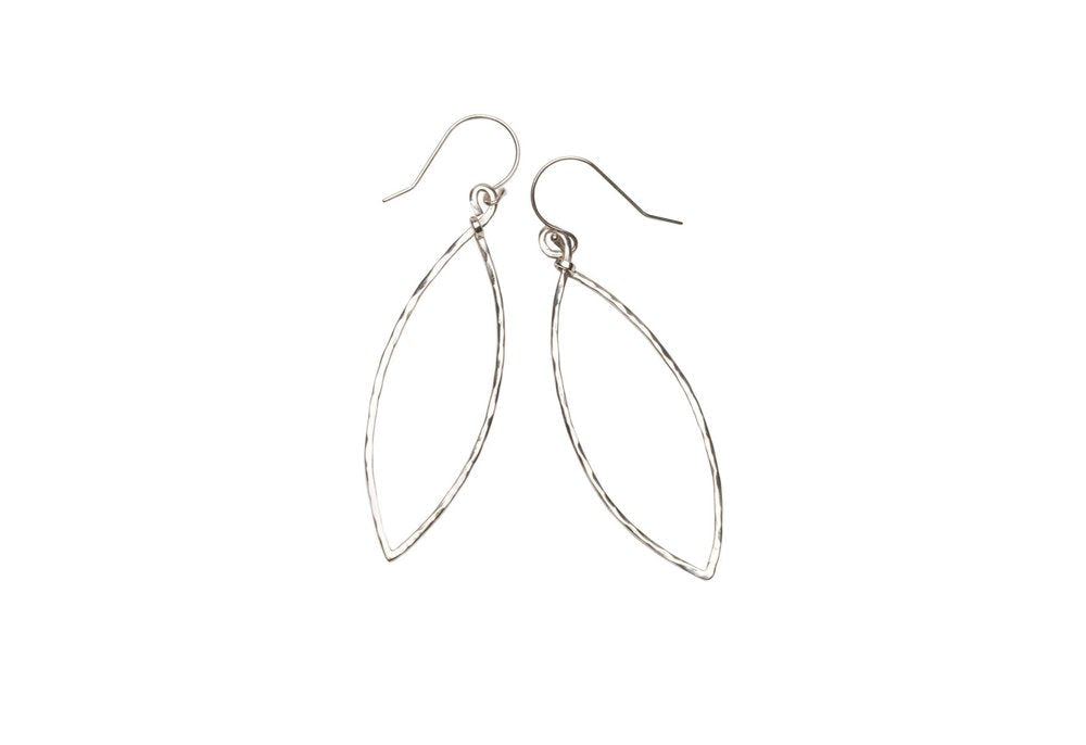 Layla Plain Marquise Drop Earrings