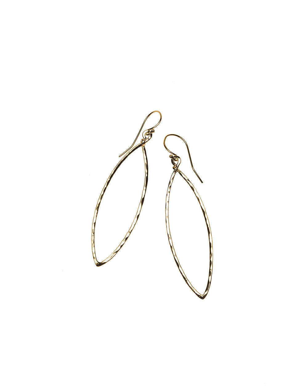 Layla Plain Marquise Drop Earrings