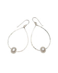 White Pearl Harbor Teardrop earrings