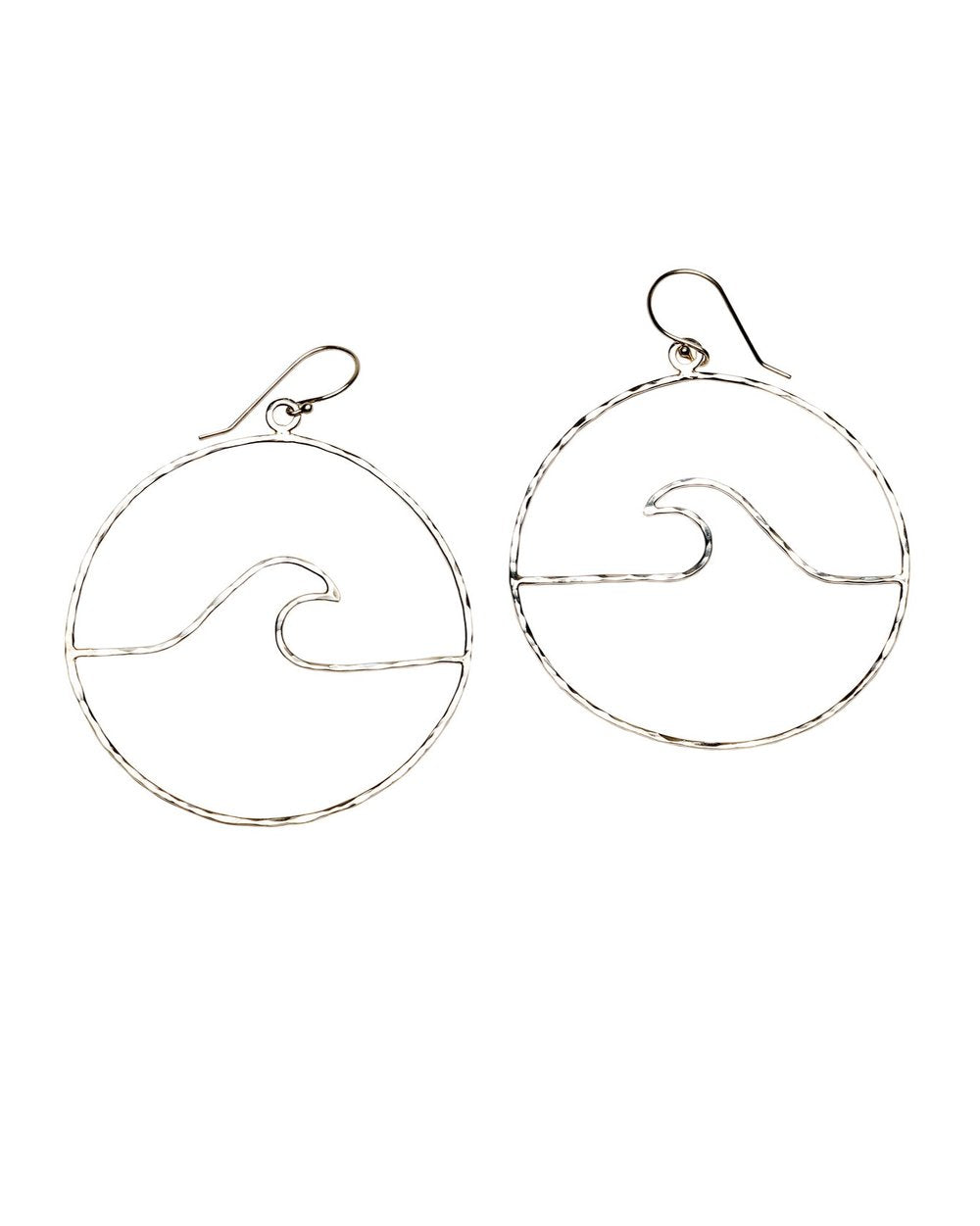 Peahi Wave hoop earrings