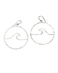 Peahi Wave hoop earrings