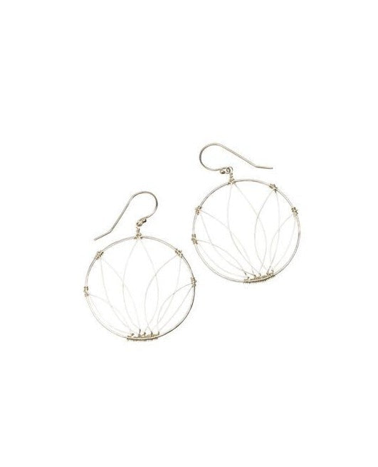 Selena Lotus Small Hoop Earrings