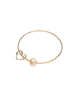 20% to Breast Cancer Hawaii — Pink-Peach Pearl Love Heart bangle