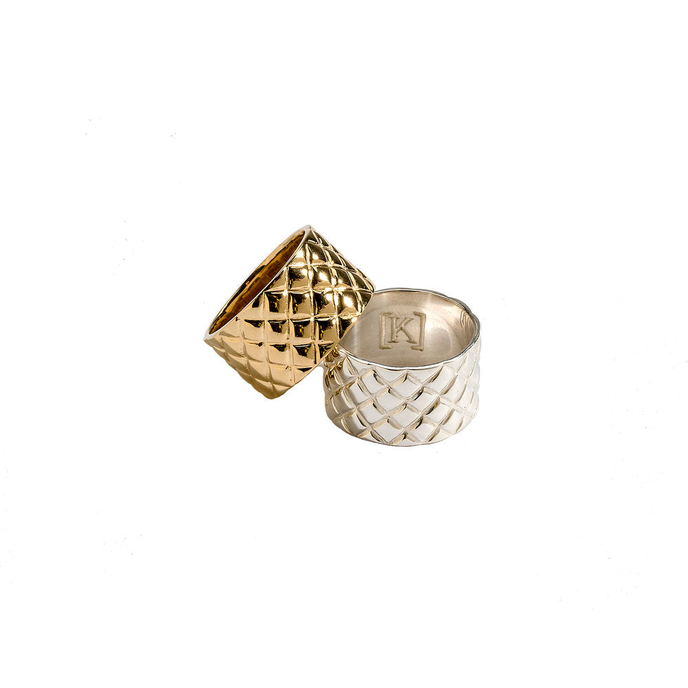 Pineapple Texture Band ring