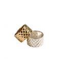 Pineapple Texture Band ring