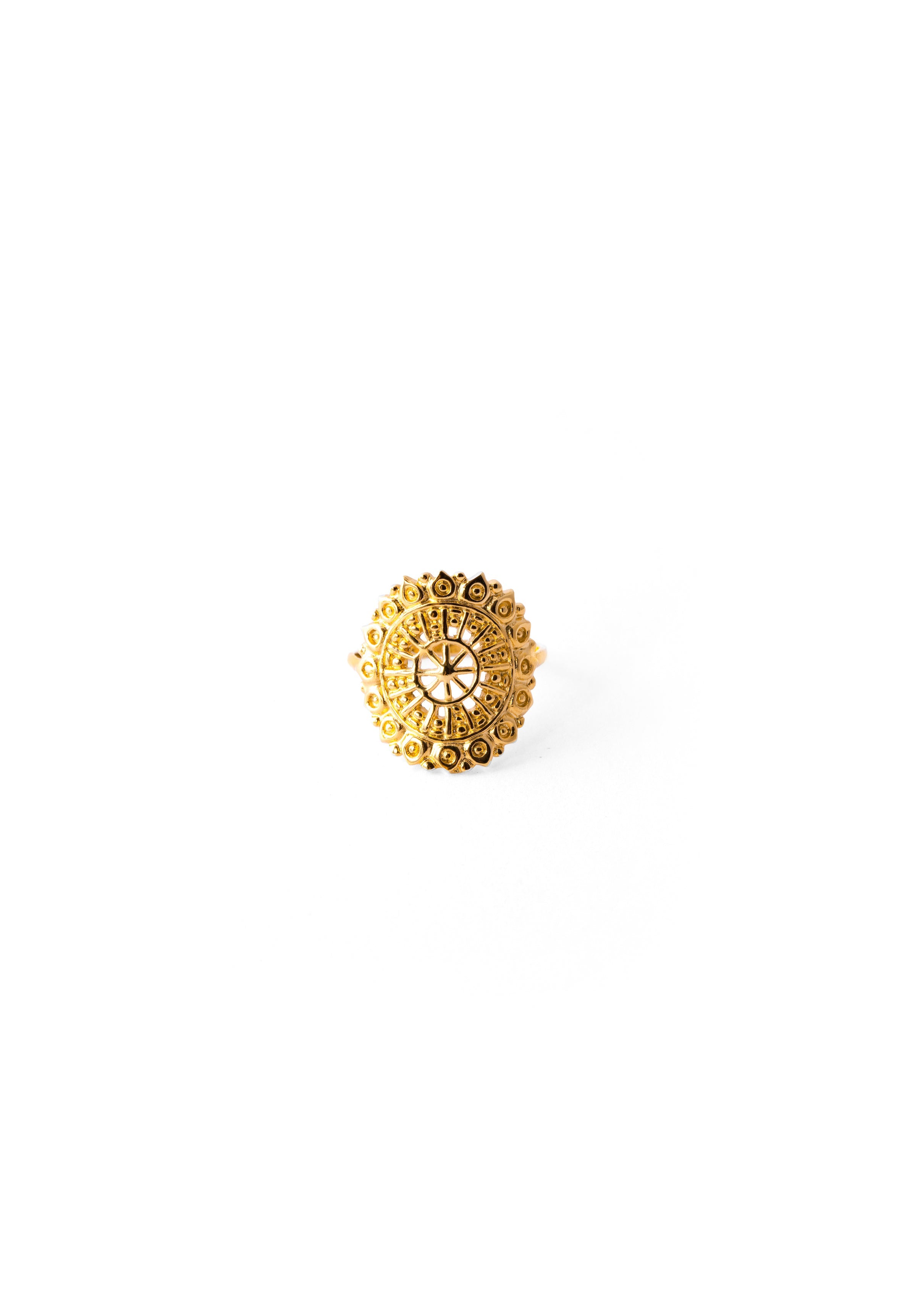 Marrakech 18K Gold Vermeil Mandala Ring