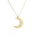 Kiara Swirl Moon Necklace