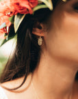 Pineapple Silhouette drop earrings