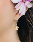 Sea Turtle Honu Drop earrings
