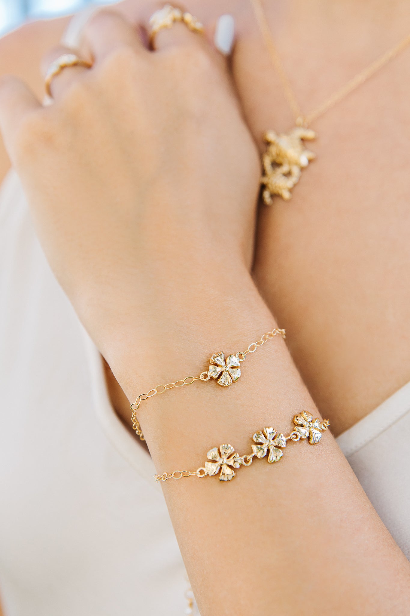 Paradise Flower Chain bracelet