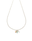 Triple Charm Seafoam necklace