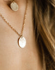 Ayla Organic Medium Disc Necklace