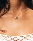 Ayla Organic Medium Disc Necklace