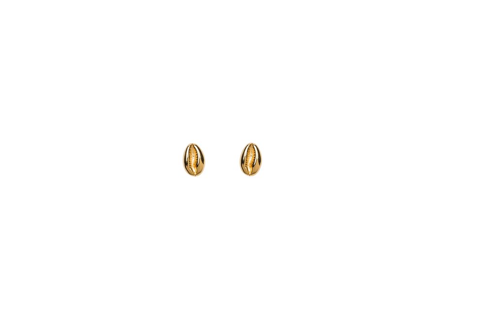 Mini Ocean Cowrie Shell studs