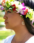 Small Aloha Hibiscus earrings