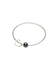 Dark Pearl Love Heart bangle