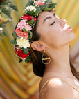 Large Aloha Teardrop Earrings