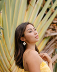 Hawaiian Quilt drop earrings