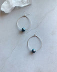 Dark Pearl Harbor Hoop earrings
