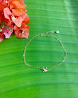 Bird of Paradise Flower Chain anklet