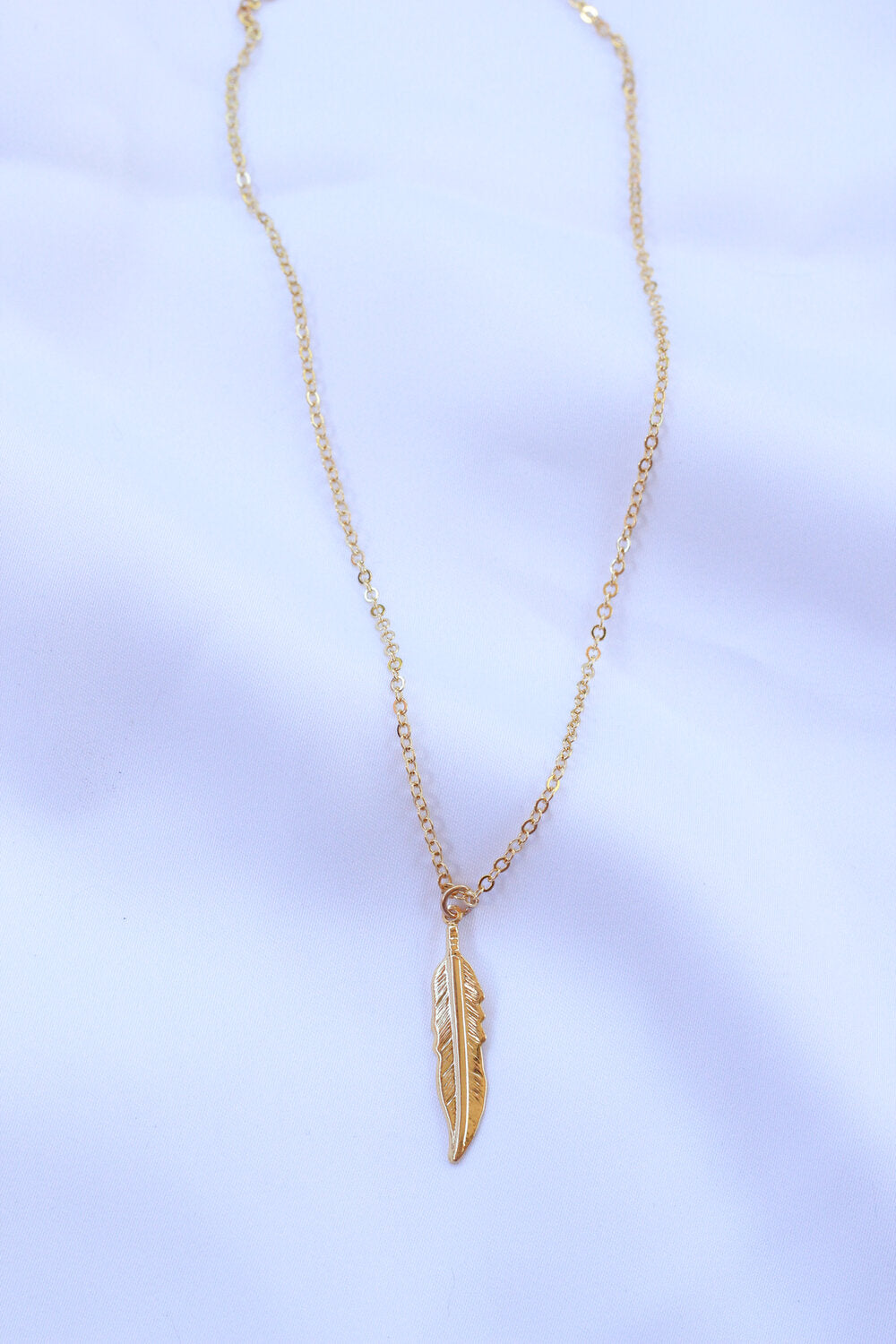 Golden Feather necklace