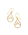 Petite Peahi Wave teardrop earrings