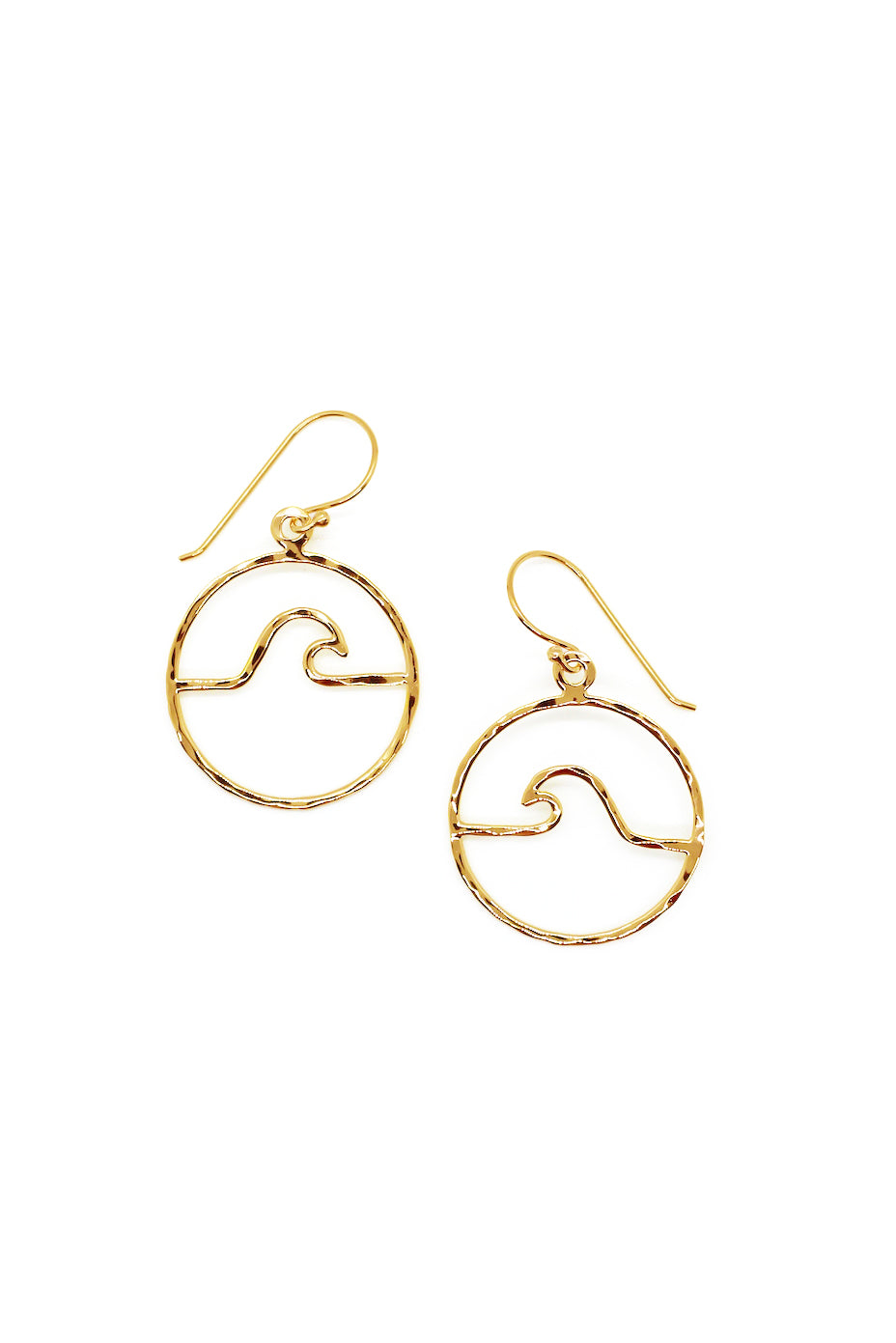 Petite Peahi Wave hoop earrings