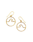 Petite Peahi Wave hoop earrings
