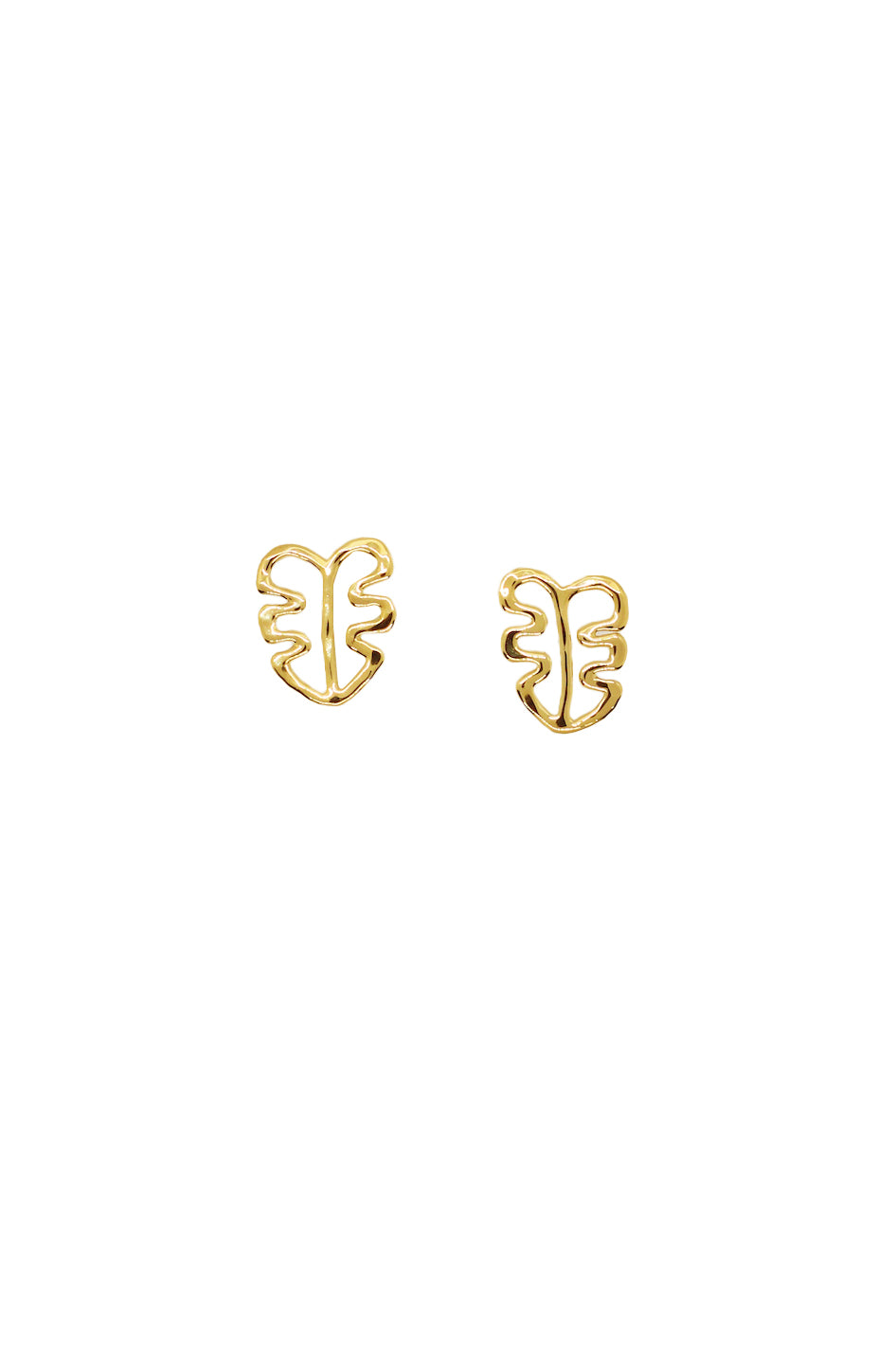 Silhouette Monstera studs