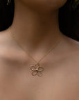 Melia Flower Pearl necklace