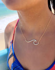 Statement Peahi Wave necklace