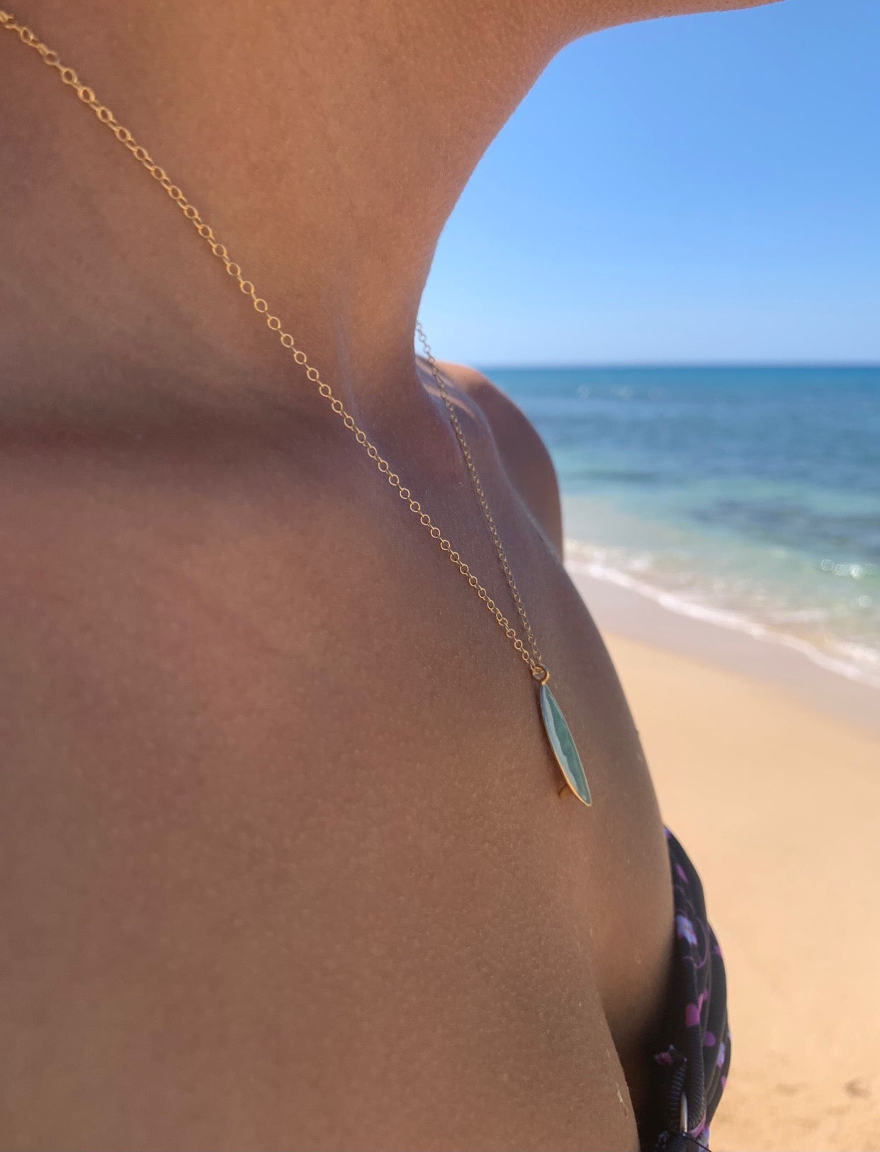 Kailani Surfboard necklace