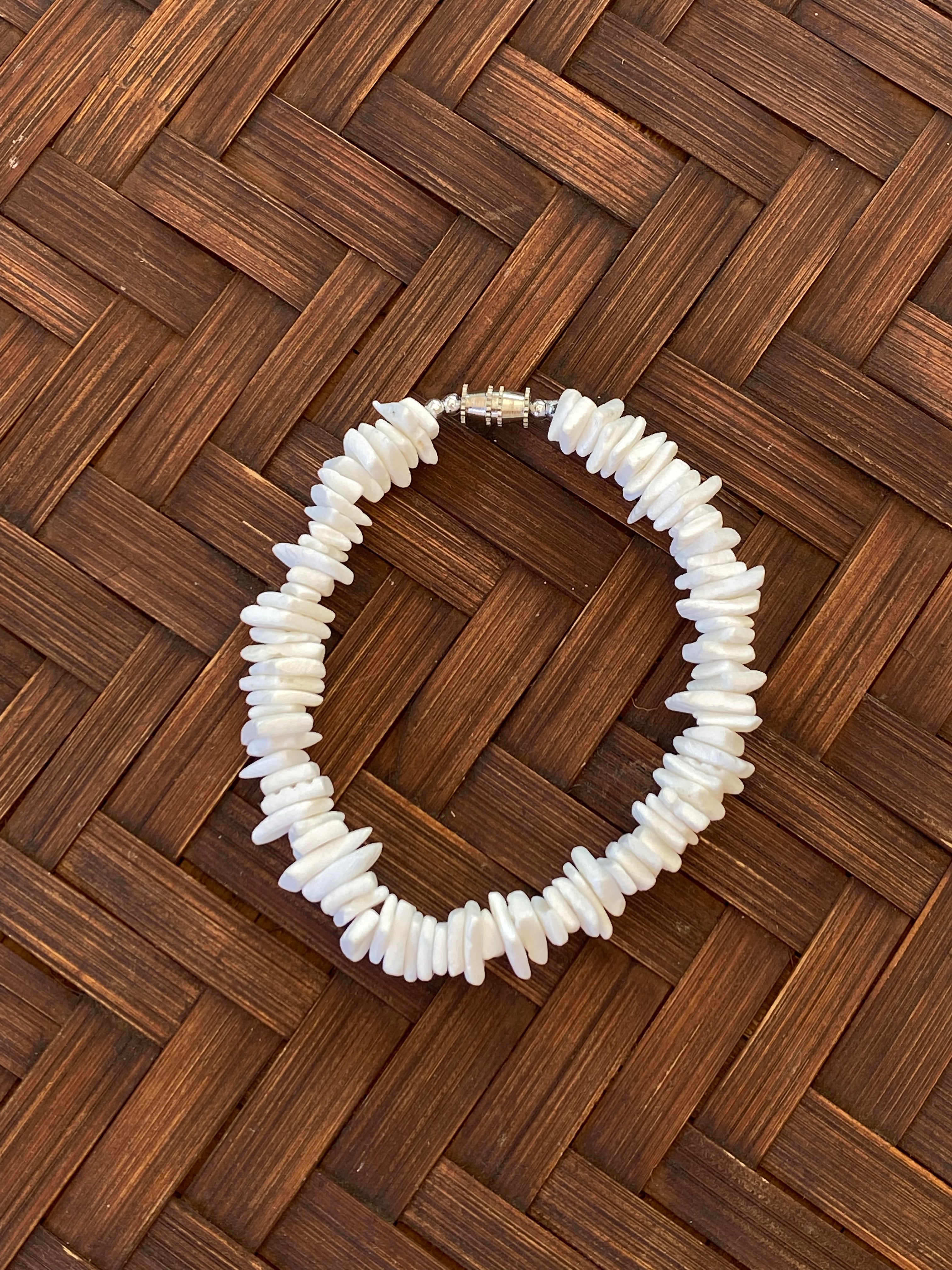 White Square Seashell Vintage bracelet