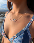 Statement Peahi Wave necklace