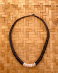 Coconut Bead + Puka Shell necklace