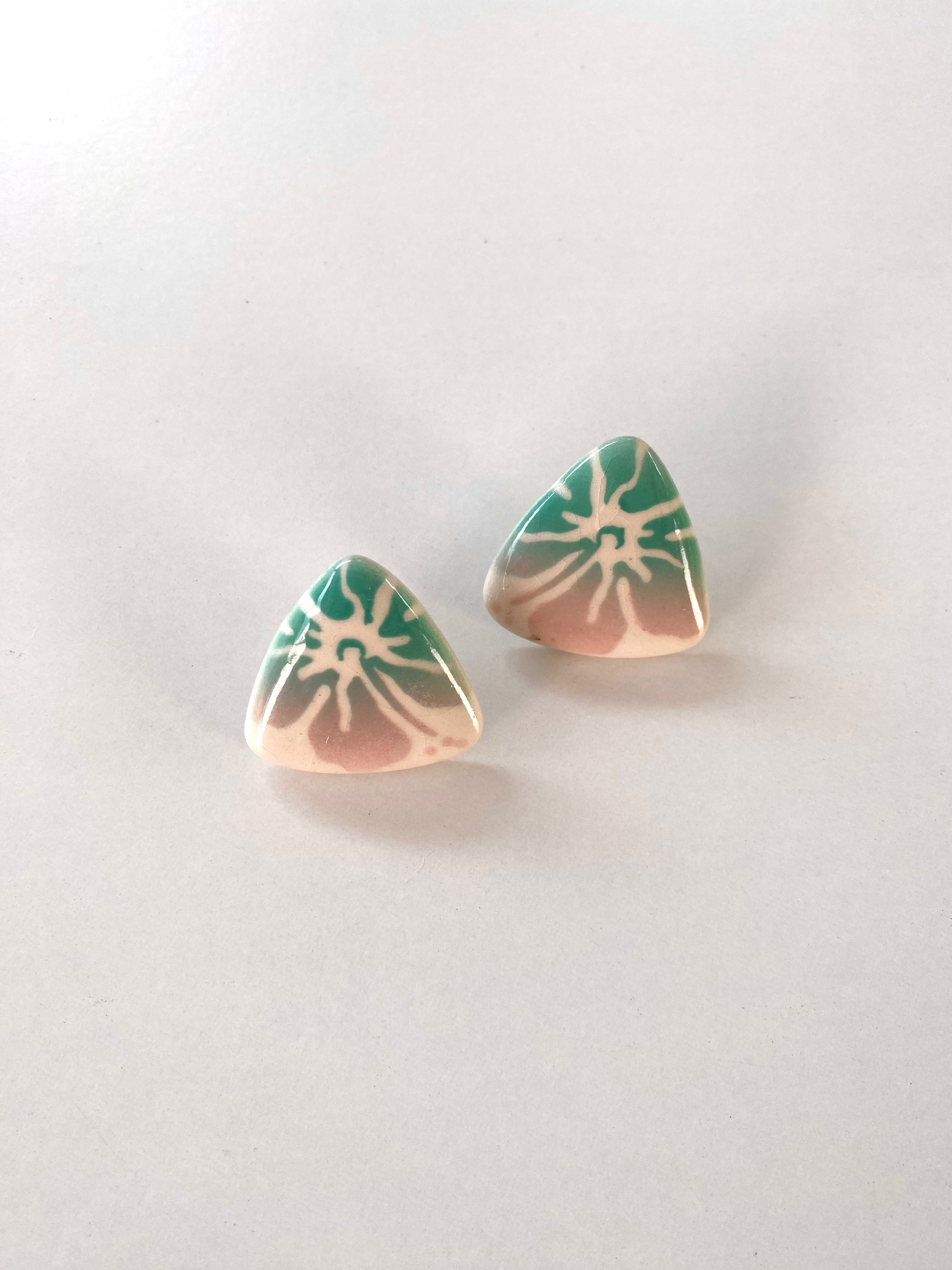 Hibiscus Flower Ceramic studs