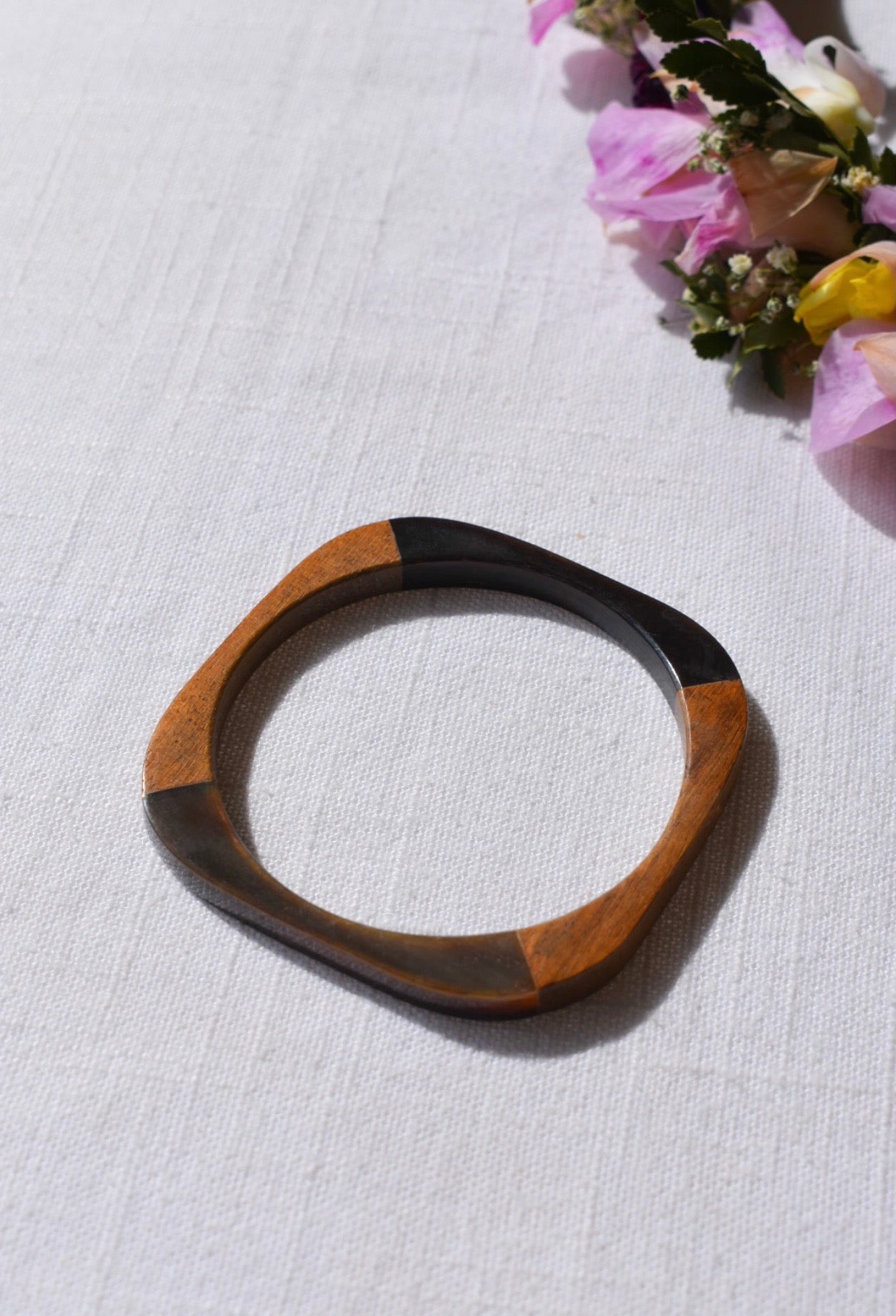 Wood Color Block bangle