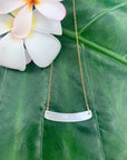 Cebu Mother-of-Pearl Curved Bar necklace
