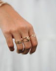Ocean Cowrie Shell ring
