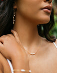 Jennifer Petite Pearl Bar necklace